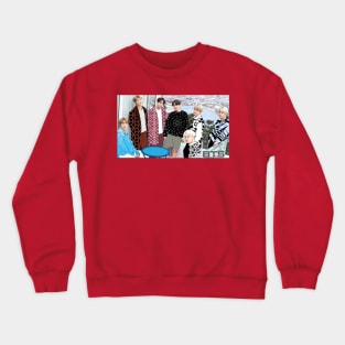 BTS korean boyband with vector clothes Crewneck Sweatshirt